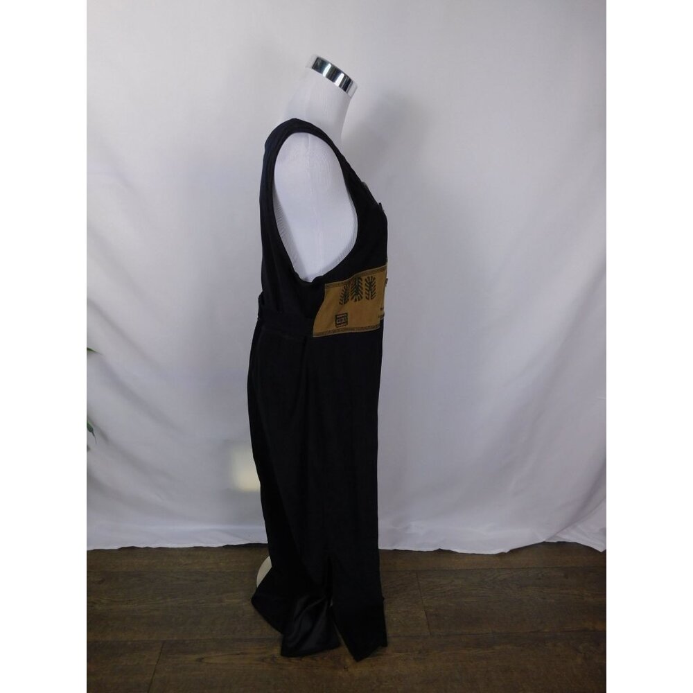 Vtg Nina Piccalino Patchwork Maxi M - Black Camel Leaf - Excellent - Picture 11 of 12
